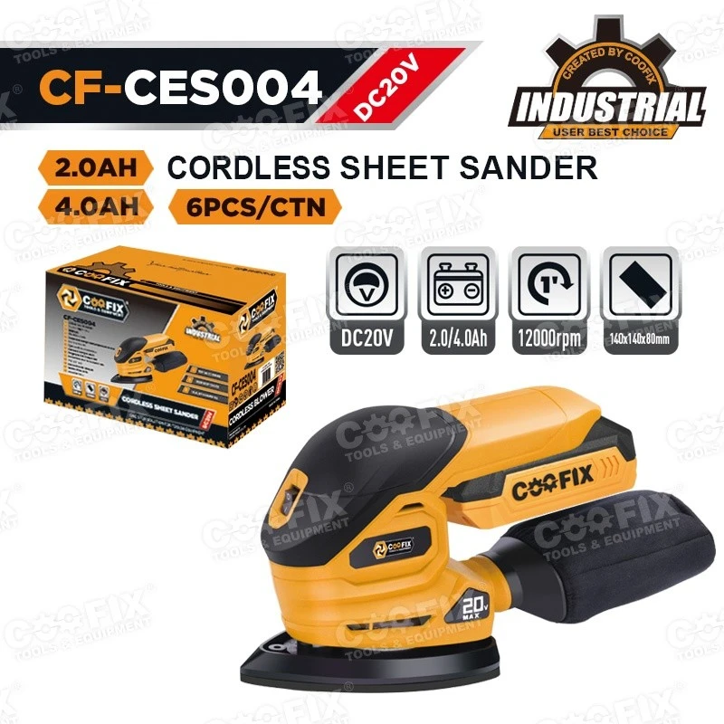 12,000 RPM CORDLESS SHEET SANDER factory